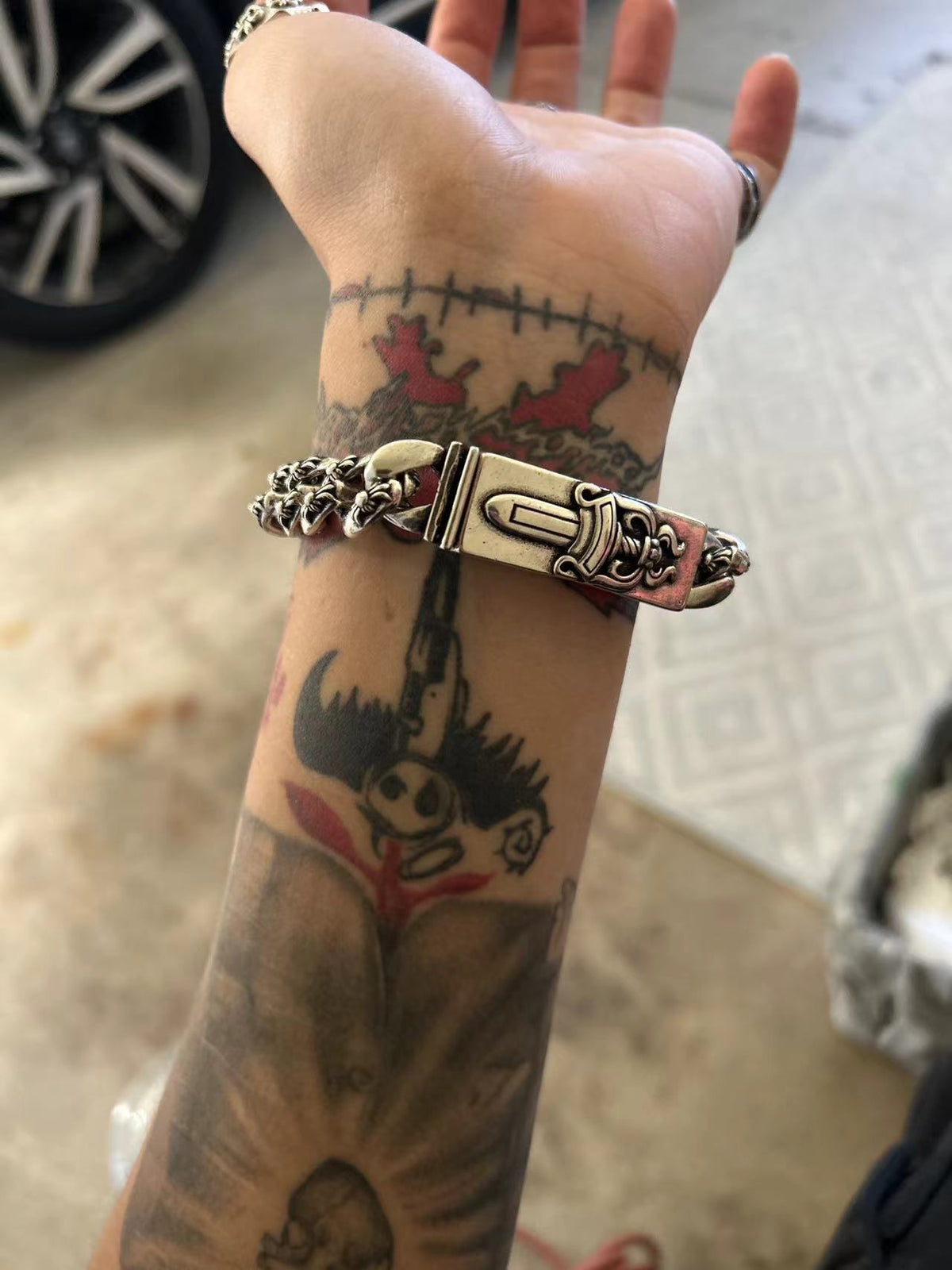 chrome hearts domineering bracelet hip-hop personality men's cross bracelet