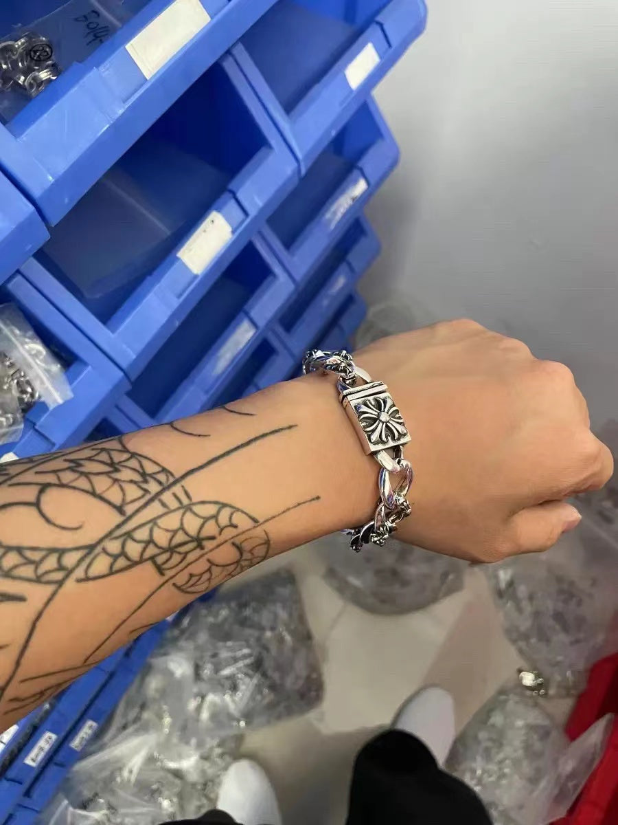 chrome hearts domineering bracelet hip-hop personality men's cross bracelet