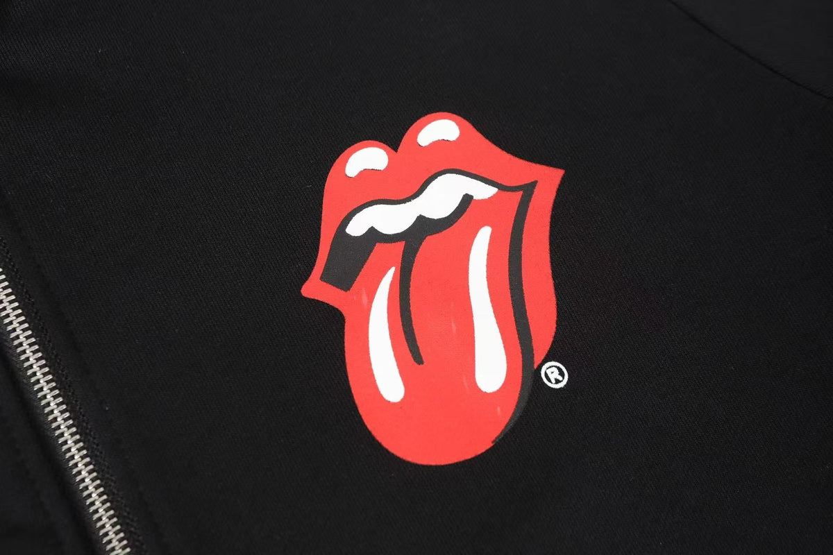 Chrome Hearts Red Lips hooded sweatshirt jacket
