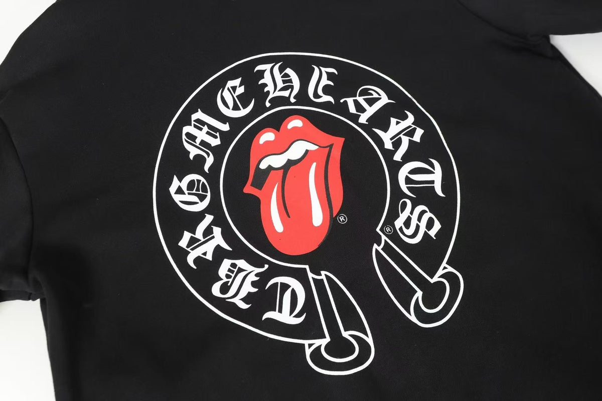 Chrome Hearts Red Lips hooded sweatshirt jacket