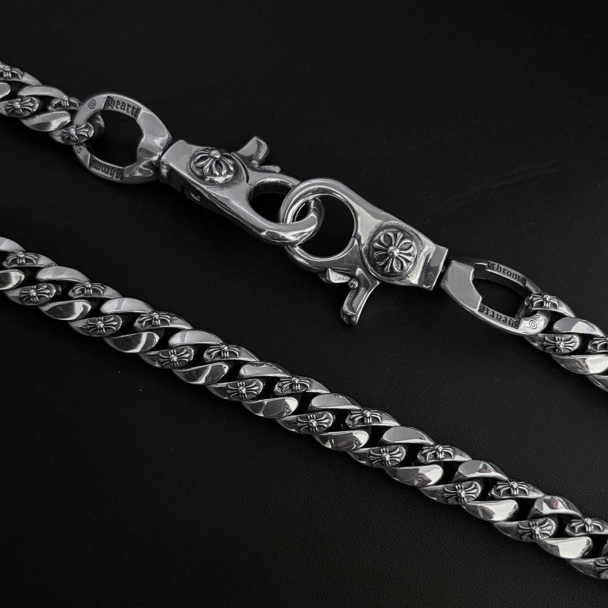 Chrome Hearts 925 Silver Cuban Bold Chain