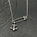 Chrome Hearts pin necklace with various elements