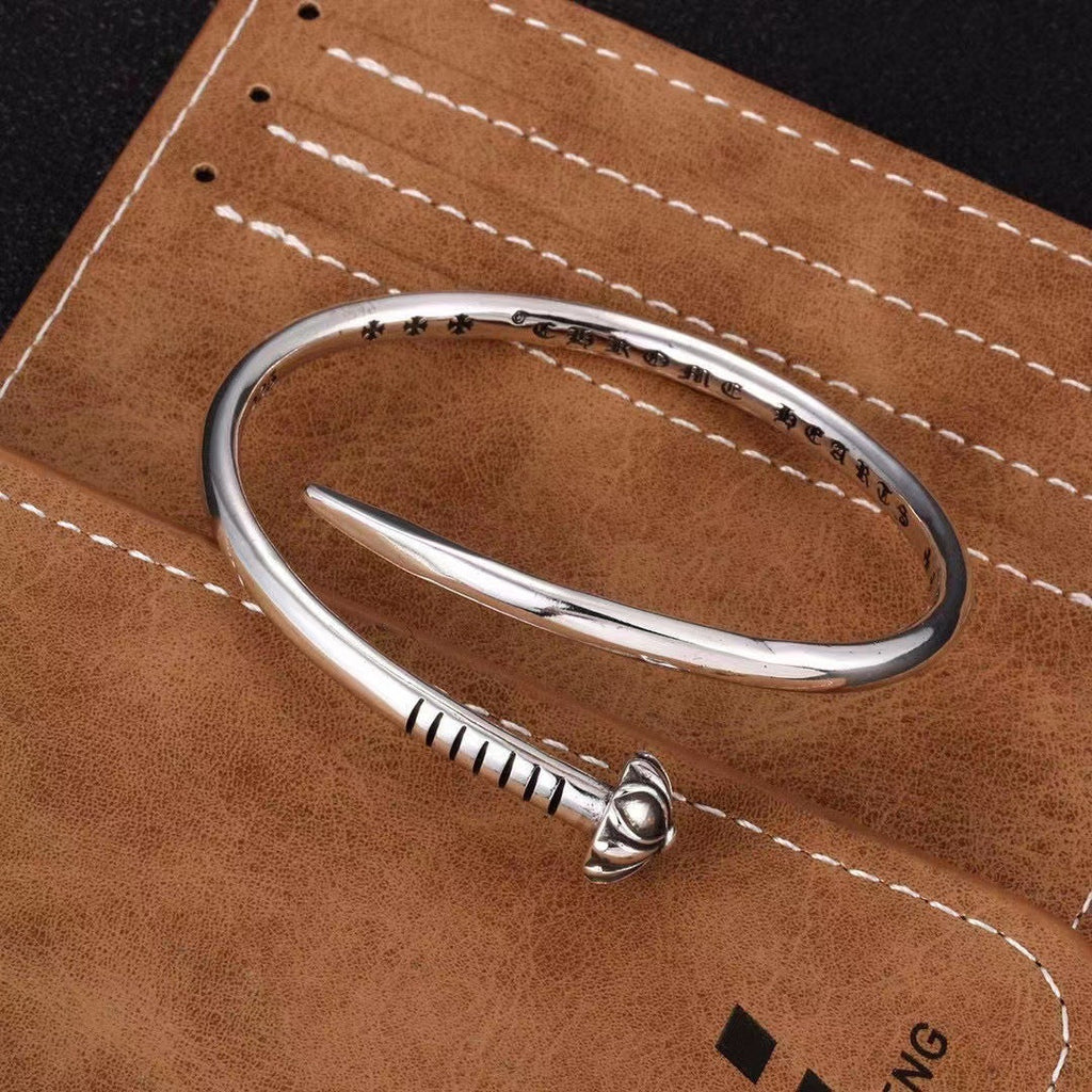 chrome hearts cross convex nail bracelet