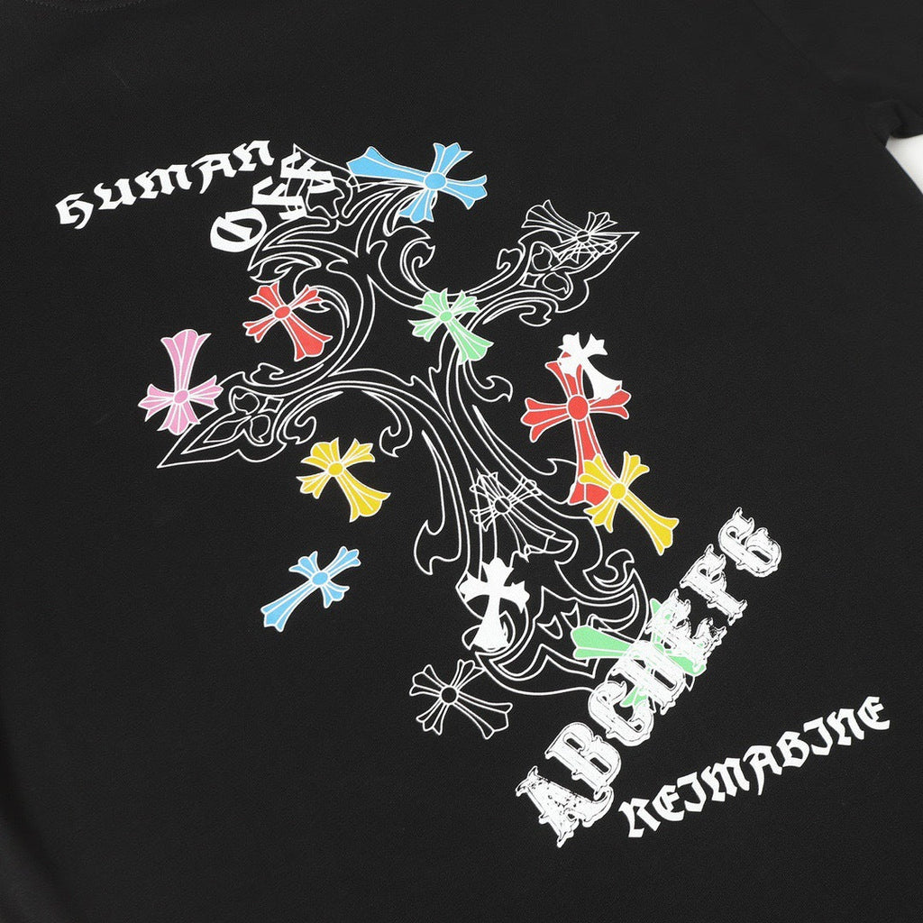 Chrome Hearts Personalized Cross Print Short-Sleeve T-Shirt