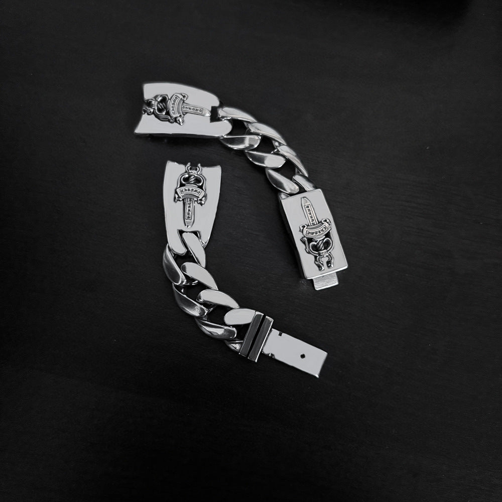 Chrome Hearts sword cross flower watch bracelet