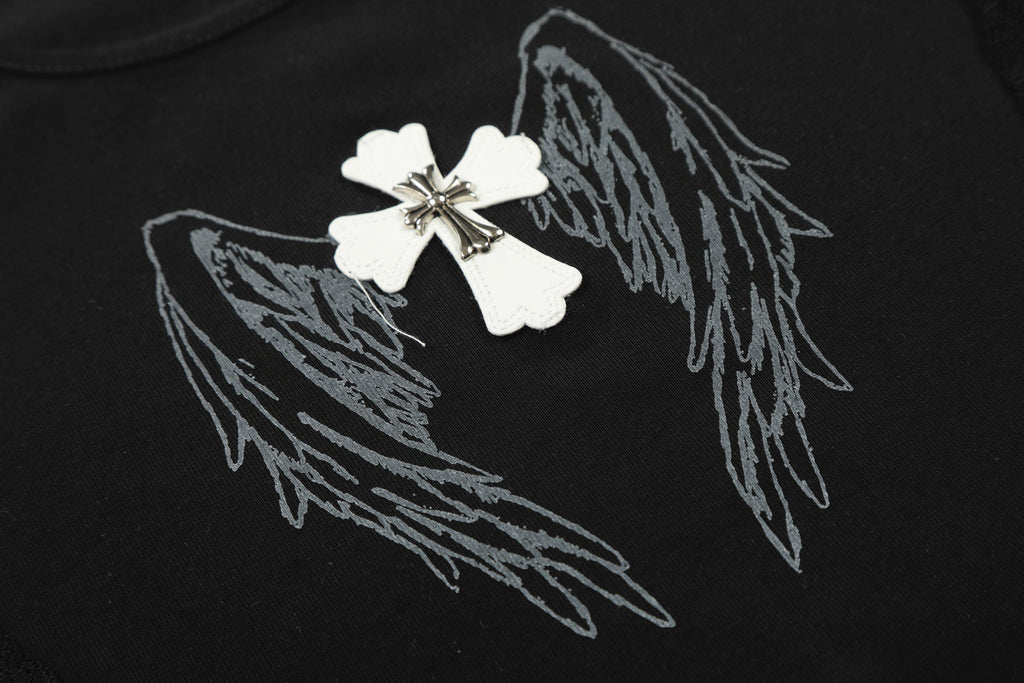 Chrome Hearts Solid Color Slim Fit Short-Sleeve T-Shirt