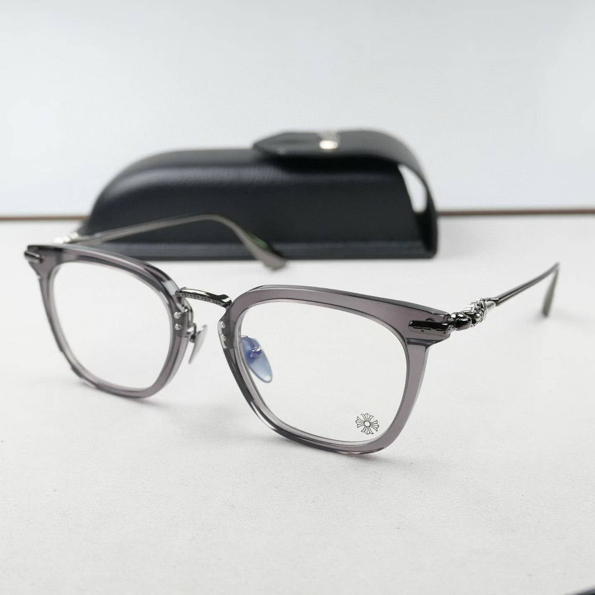 Chrome Hearts CLOACO Dagger glasses with metal temple arms
