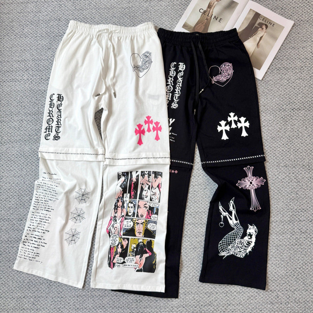 Chrome Hearts straight-leg casual pants for women