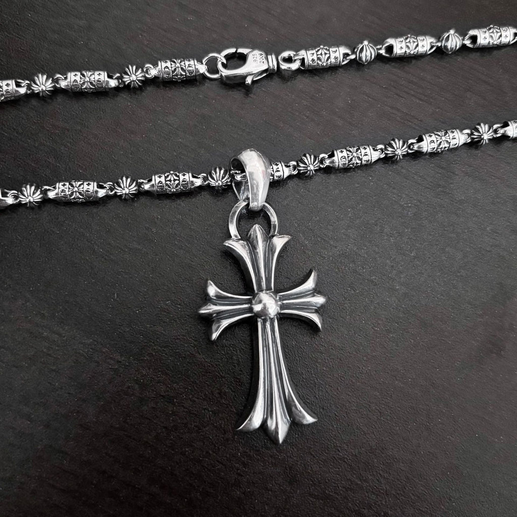 chrome hearts cross anchor domineering chain necklace