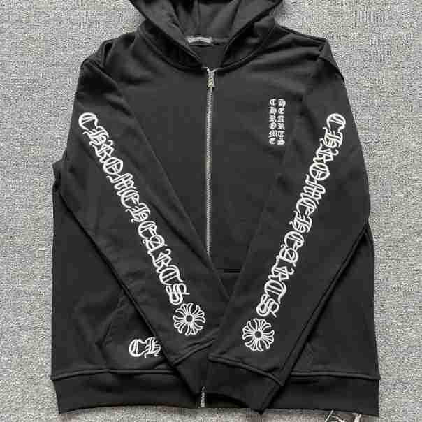 chrome hearts hoodie cardigan cotton pure