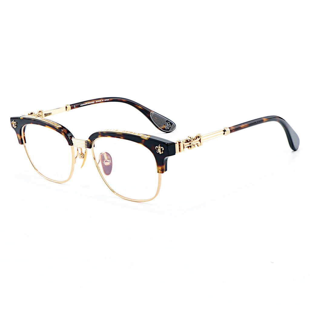 Chrome Hearts Chic Understated Luxury Style Half-Rim Glasses