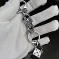 chrome hearts sword dice keychain