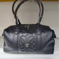 Chrome Hearts cowhide handbag, large capacity shoulder bag