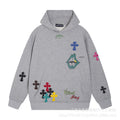 Chrome Hearts colorful cross graffiti hooded sweatshirt