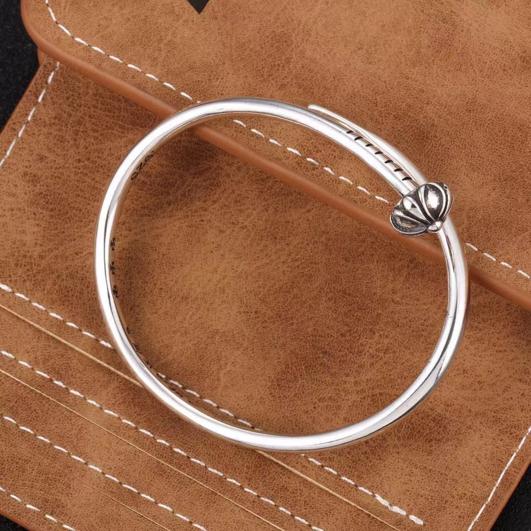 chrome hearts cross convex nail bracelet