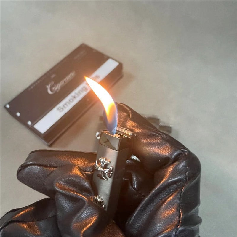 chrome hearts brushed heavy metal lighter