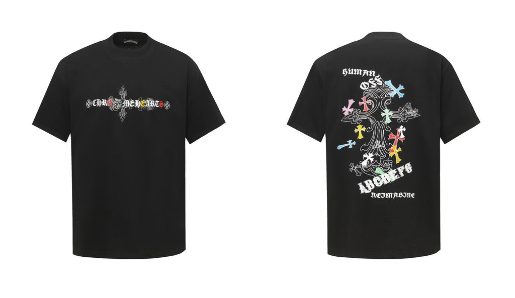 Chrome Hearts Personalized Cross Print Short-Sleeve T-Shirt