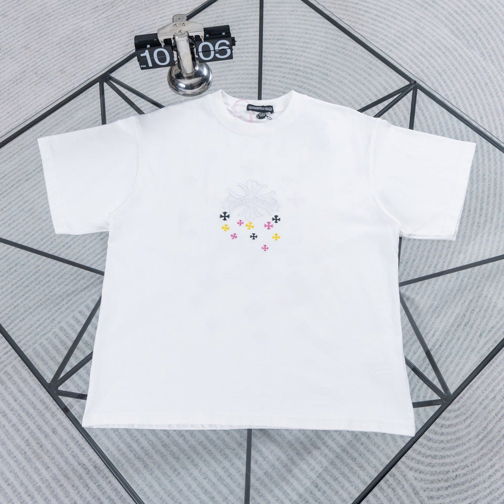 Chrome Hearts Colorful Starry Sky Embroidered T-shirt