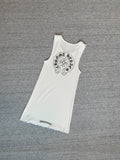 Chrome Hearts horseshoe print sleeveless vest dress