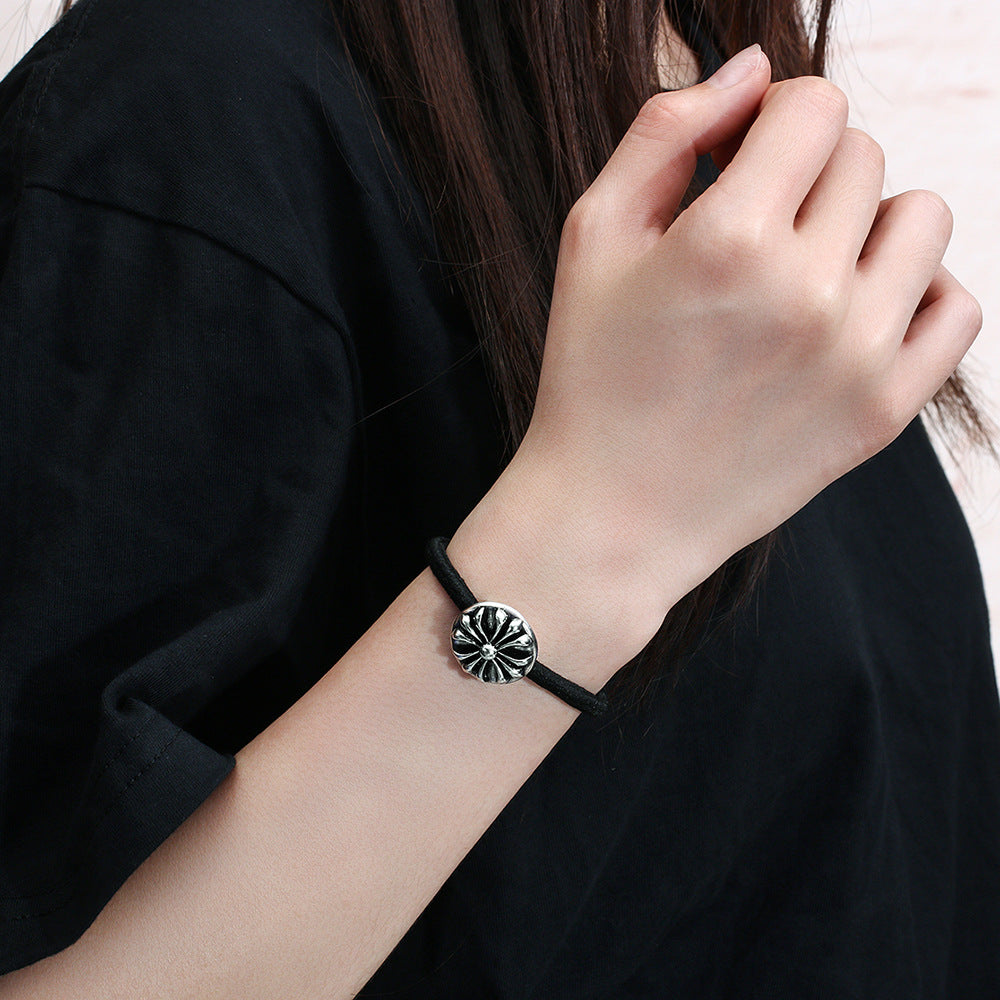 Chrome Hearts simple black hair accessories hair tie