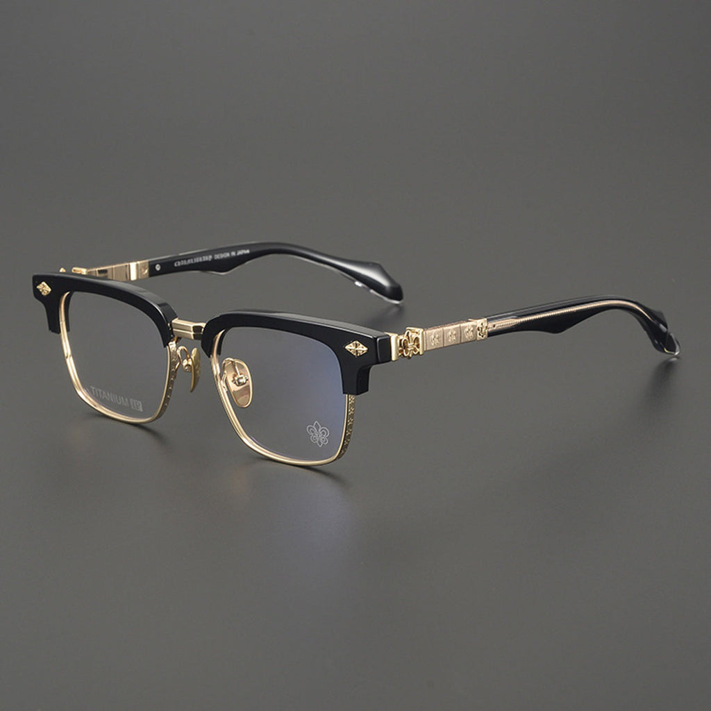 Chrome Hearts Hand-Carved Business Eyeglasses