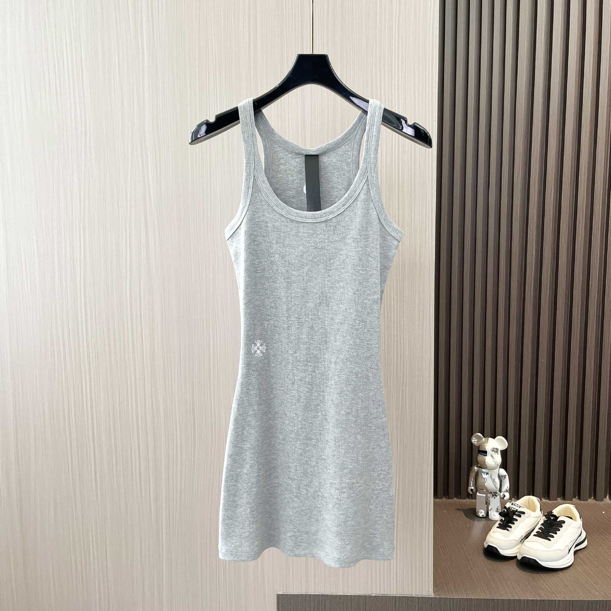 Chrome Hearts cross embroidered threaded camisole