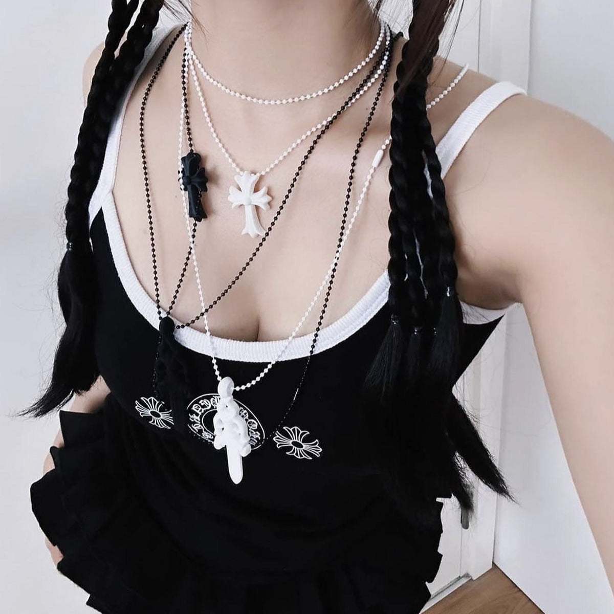 Chrome Hearts colorful necklace