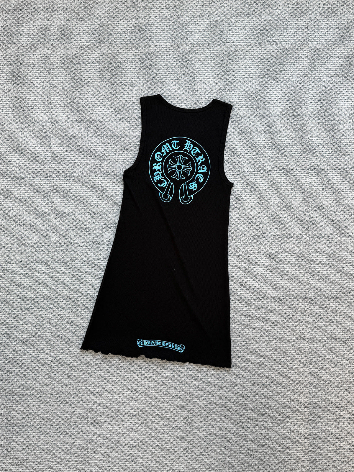Chrome Hearts horseshoe print sleeveless vest dress