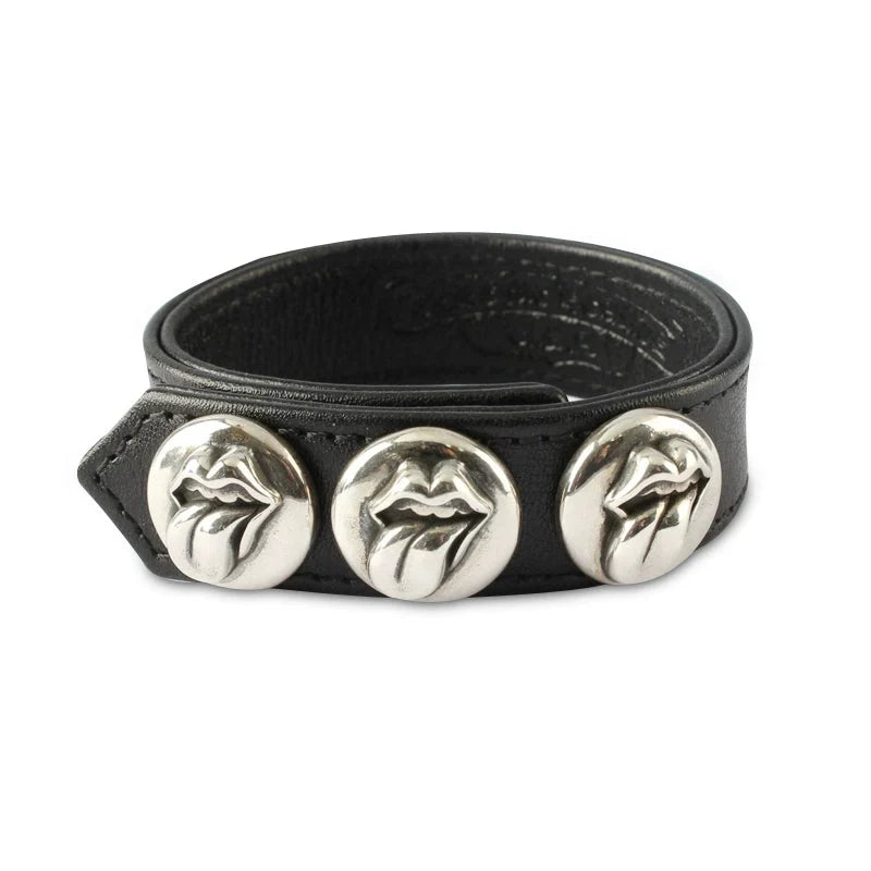 Chrome Hearts S925 sterling silver leather bracelet