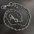 Chrome Hearts double lobster buckle double cross chain pants chain