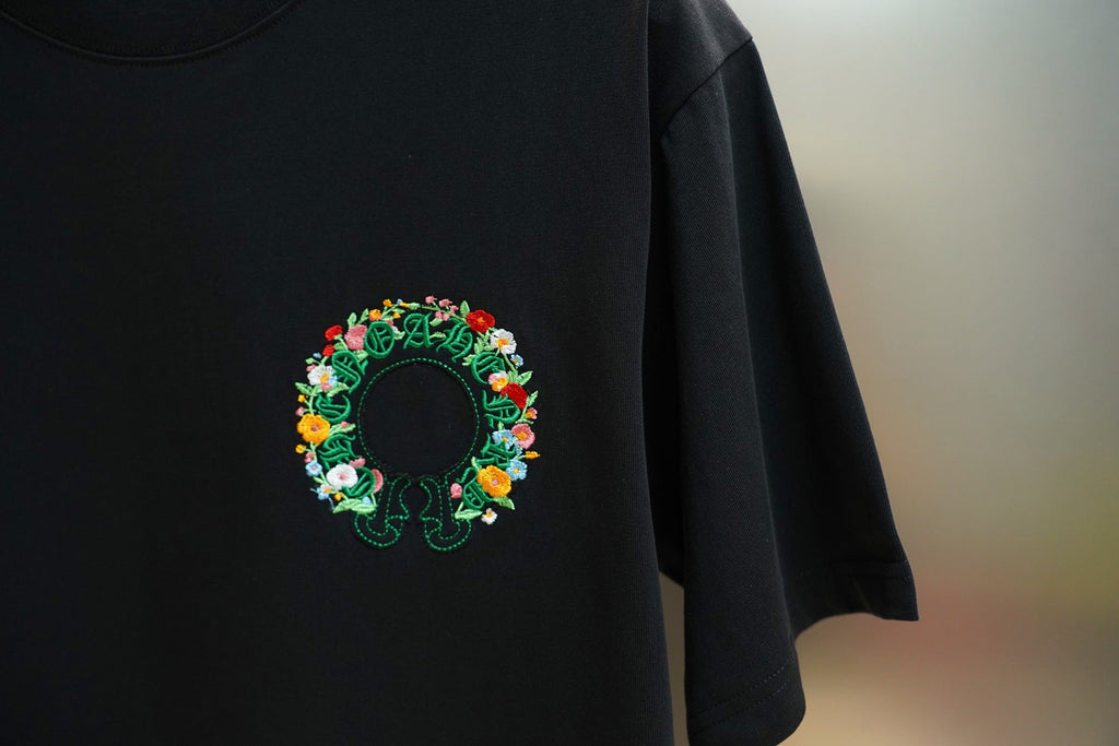 Chrome Hearts Colorful Tree Planting Garden Embroidery T-Shirt
