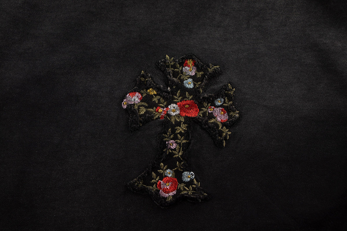 Chrome Hearts Flowers Filled with Crosses T-Shirt