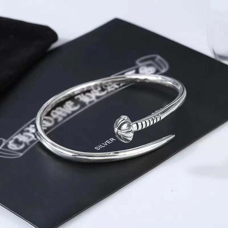 chrome hearts cross convex nail bracelet