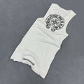 Chrome Hearts T-shaped printed black and white vest skirt