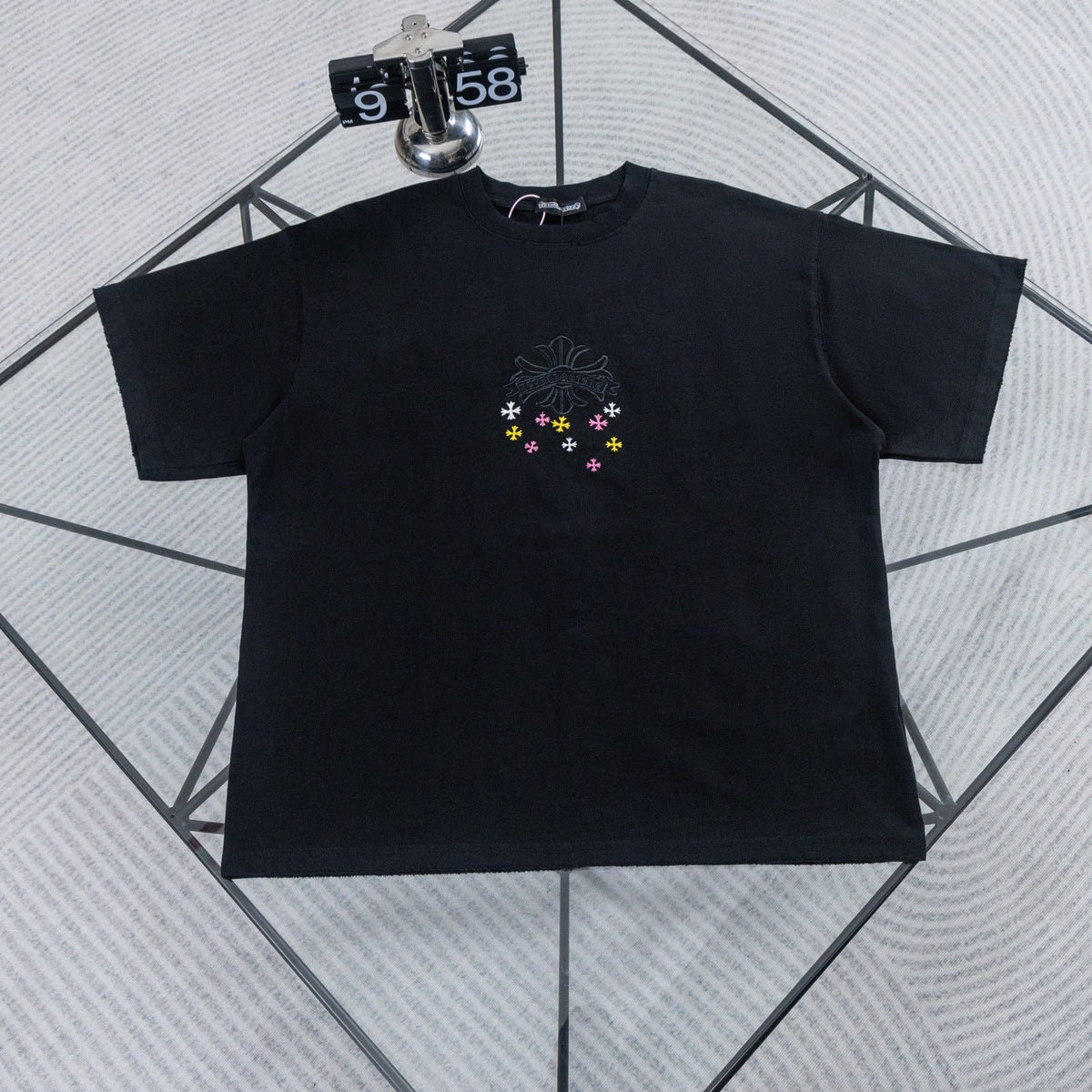 Chrome Hearts Colorful Starry Sky Embroidered T-shirt