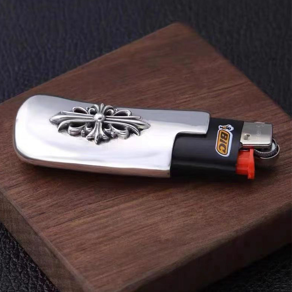 chrome hearts cross military flower sword grinding wheel lighter