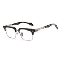 Chrome Hearts half-rimmed accordion temple glasses