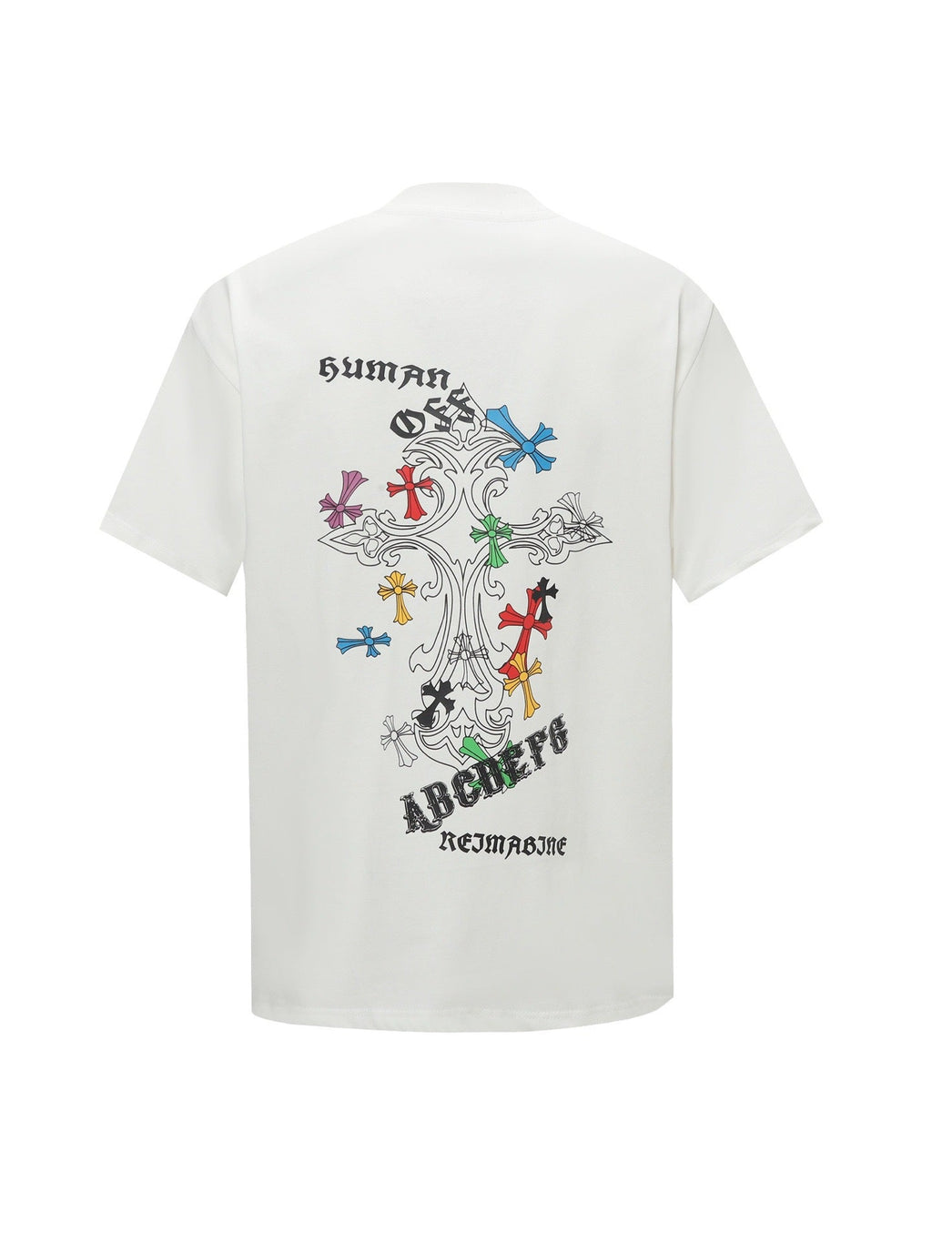 Chrome Hearts Personalized Cross Print Short-Sleeve T-Shirt