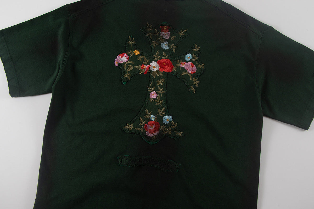 Chrome Hearts Flowers Filled with Crosses T-Shirt