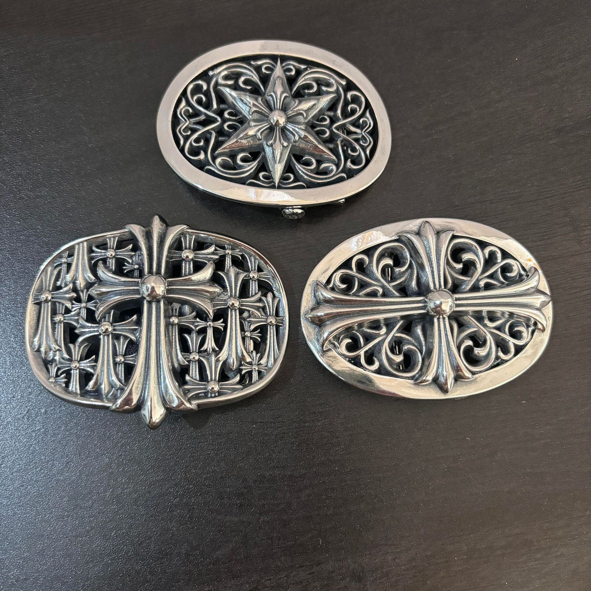 Chrome Hearts Men's Retro Cross Belt Buckle Accessories