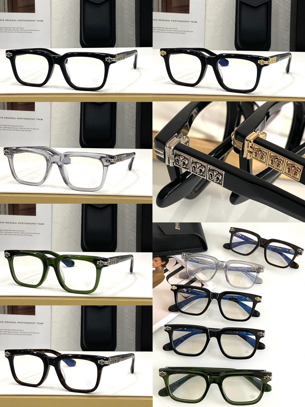Chrome Hearts hand polished and manufactured glasses