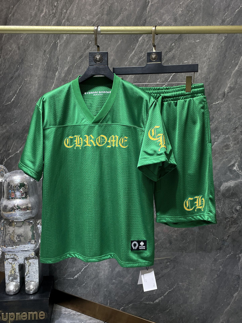 Chrome Hearts flower arm ice hockey casual Tops Pants