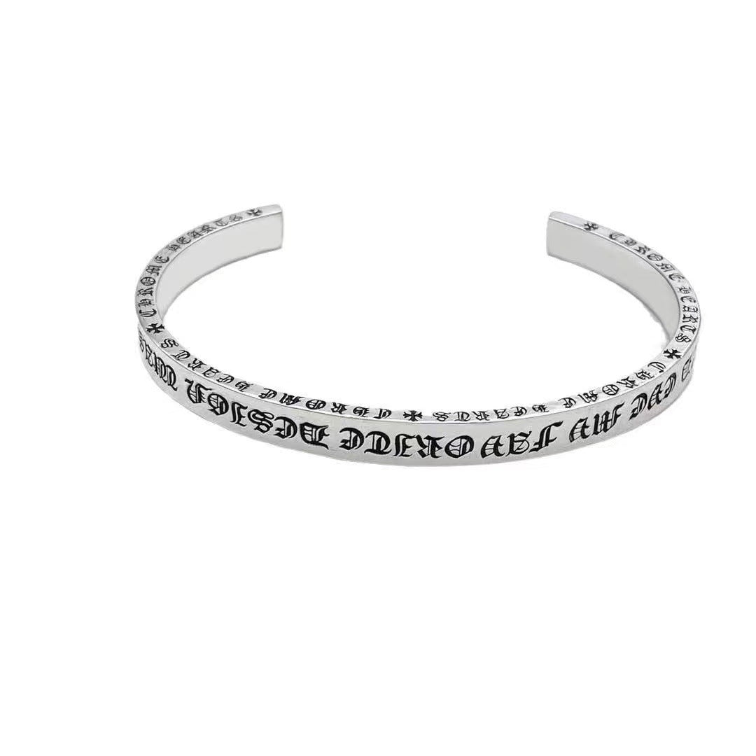 Chrome Hearts retro classic cross flower open bracelet