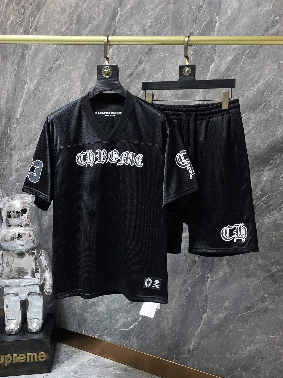 Chrome Hearts flower arm ice hockey casual Tops Pants