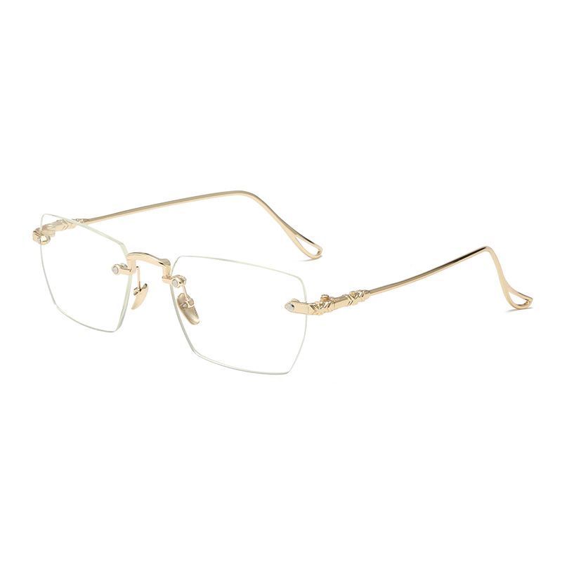 Chrome Hearts trendy frameless glasses