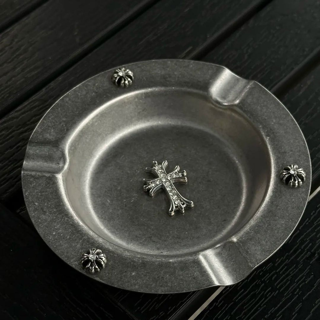 Chrome Hearts Cross Stainless Steel Cigar Ashtray